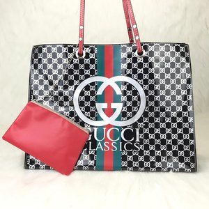 gucci beach bag black